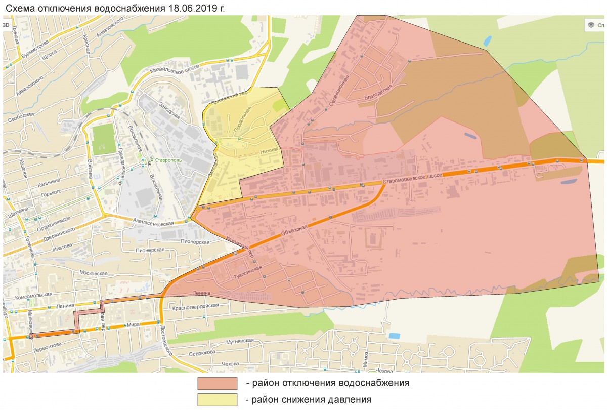 Карта схема г ставрополя