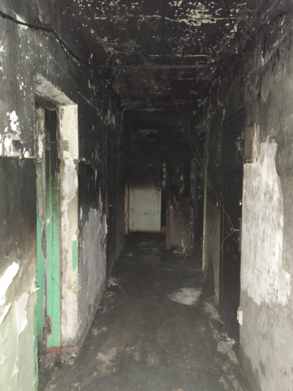 В одной из комнат ставропольского общежития произошел пожар