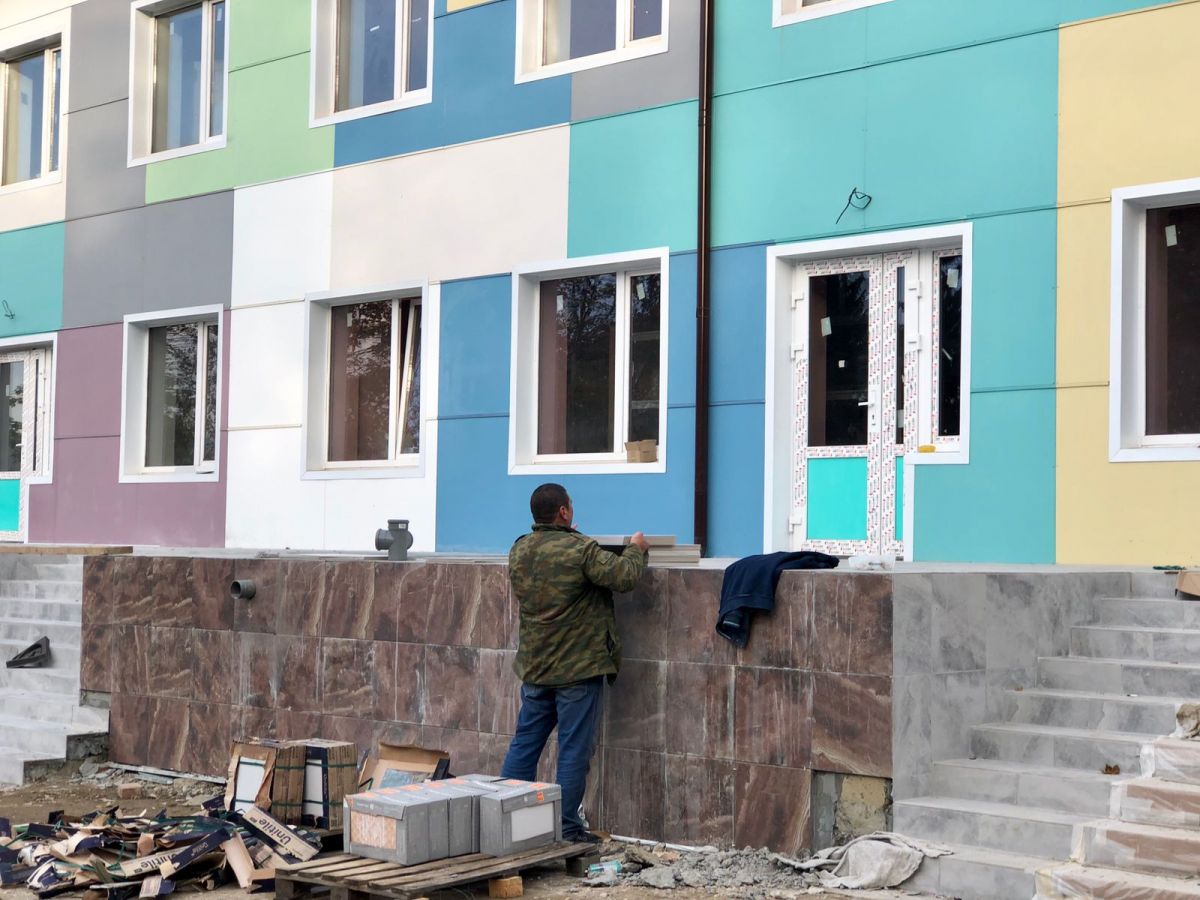 В Кисловодске на 90% завершили строительство ясельного корпуса детсада №8. Фото: администрация Кисловодска. В Кисловодске на 90% завершили строительство ясельного корпуса детсада №8. Фото: администрация Кисловодска.