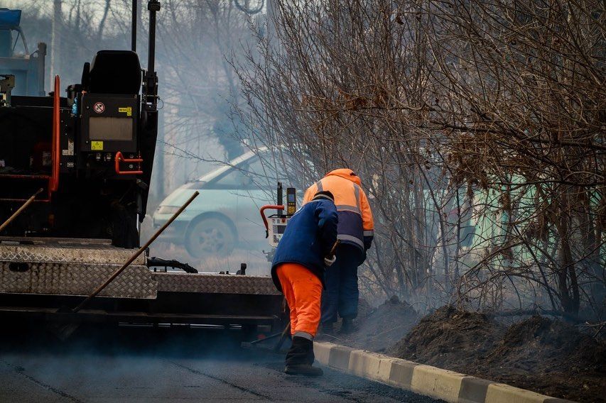 В Невинномысске продолжают ремонт 1,5 км улицы Первомайской. Фото: администрация Невинномысска.