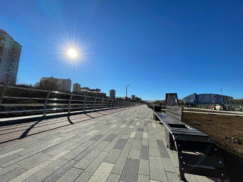 Набережную реки Подкумок в Кисловодске преобразили за 65 млн рублей. Фото: миндор СК Набережную реки Подкумок в Кисловодске преобразили за 65 млн рублей. Фото: миндор СК