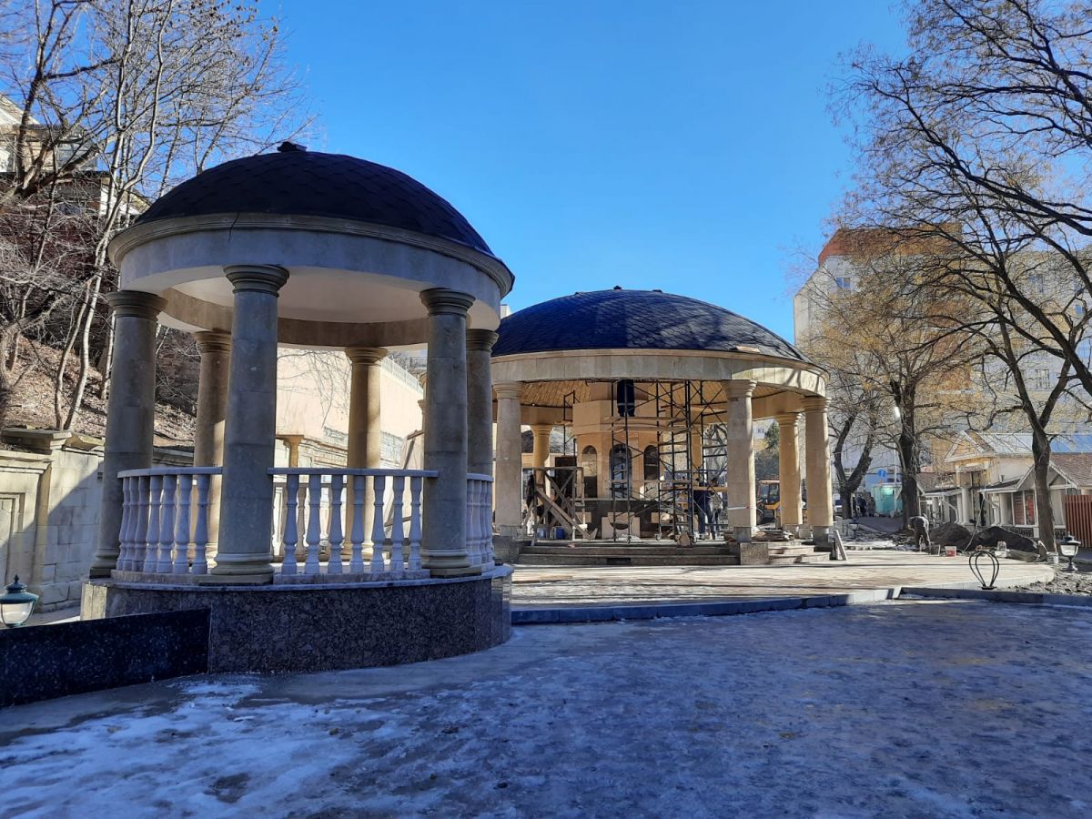 К новому бювету в Кисловодске подвели нарзанопровод. Фото: администрация Кисловодска. К новому бювету в Кисловодске подвели нарзанопровод. Фото: администрация Кисловодска.