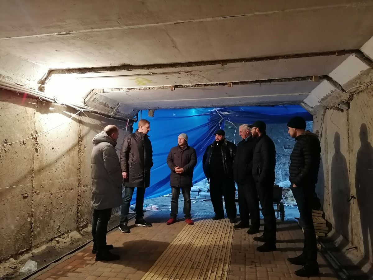 В Ессентуках реконструируют подземный пешеходный переход в районе кинотеатра «Искра». Фото: управление по информационной политике аппарата Правительства Ставрополья В Ессентуках реконструируют подземный пешеходный переход в районе кинотеатра «Искра». Фото: управление по информационной политике аппарата Правительства Ставрополья