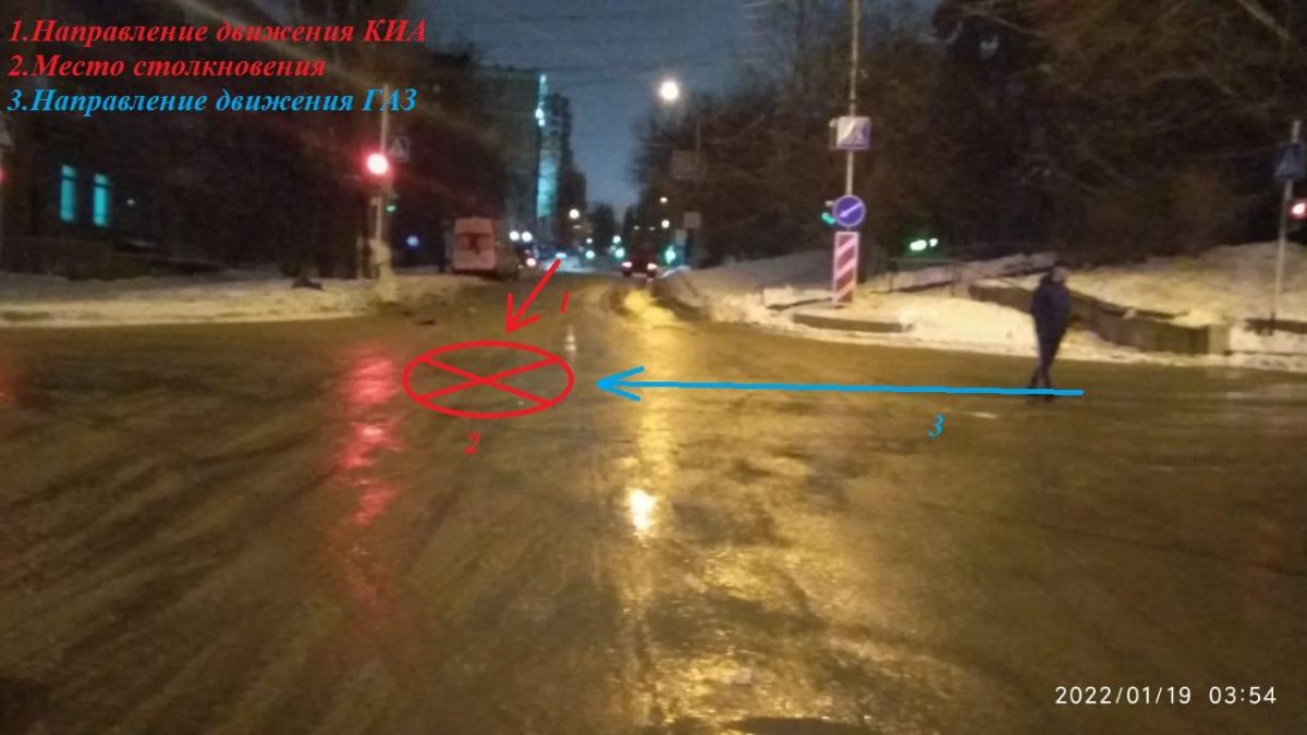 В Ставрополе произошла авария с участием скорой, которая ехала на вызов. Фото: ГИБДД по Ставрополю.