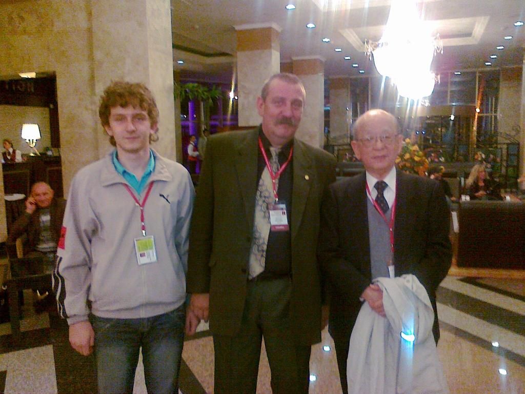 Сын Николай, Александр Аксенов и нобелевский лауреат Акира Судзуки