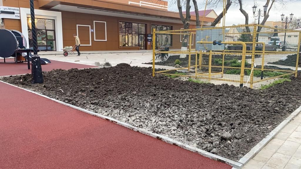 Обустройство детской площадки в форме музыкальных инструментов в Невинномысске окончат к маю. Фото: администрация Невинномысска