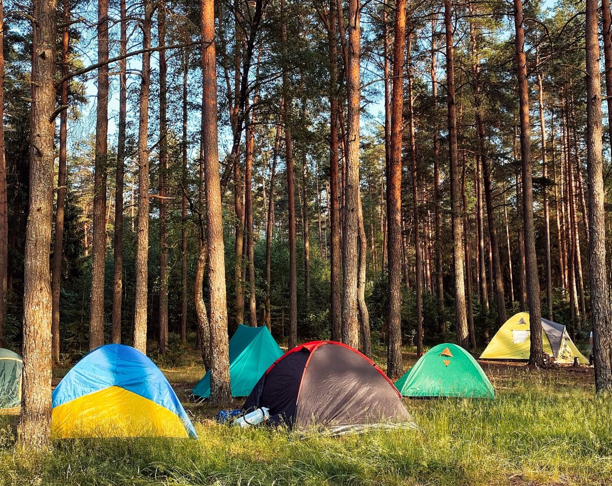 Палаточный лагерь у горы Бештау