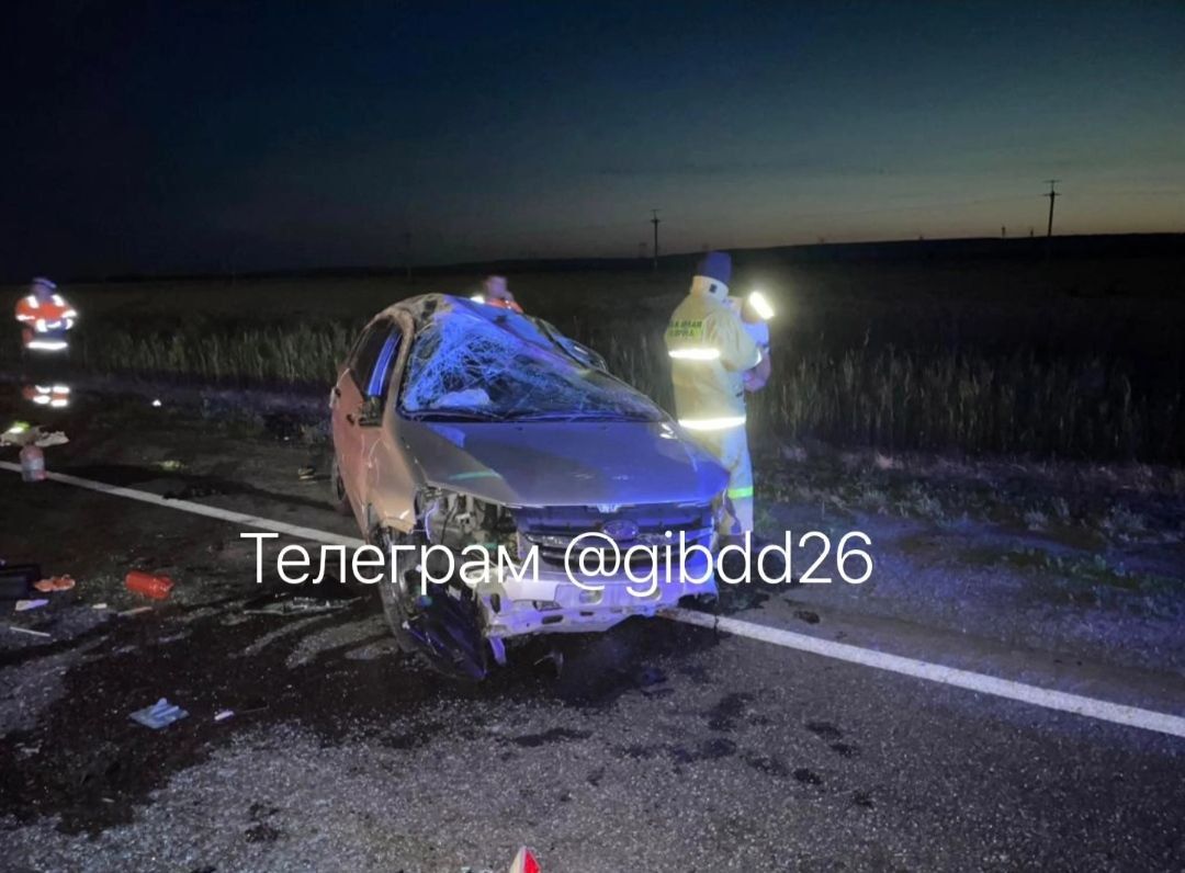 Водитель с дочерью попали в реанимацию после ДТП в Андроповском округе. Фото: УГИБДД по СК
