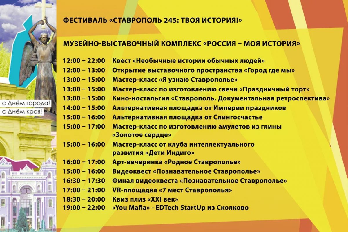 Музей «Россия – Моя история» в Ставрополе отметит пятый день рождения в  День города - АТВмедиа