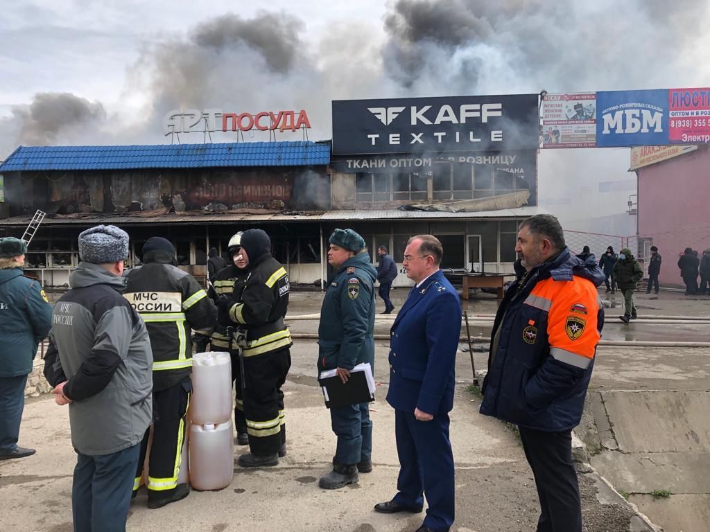 пожар на Привокзальном рынке 30 марта