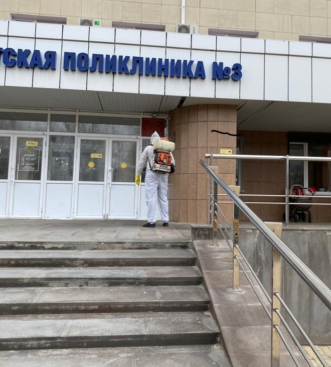 Методом «холодного тумана» дезинфицируют медучреждения Ставрополя