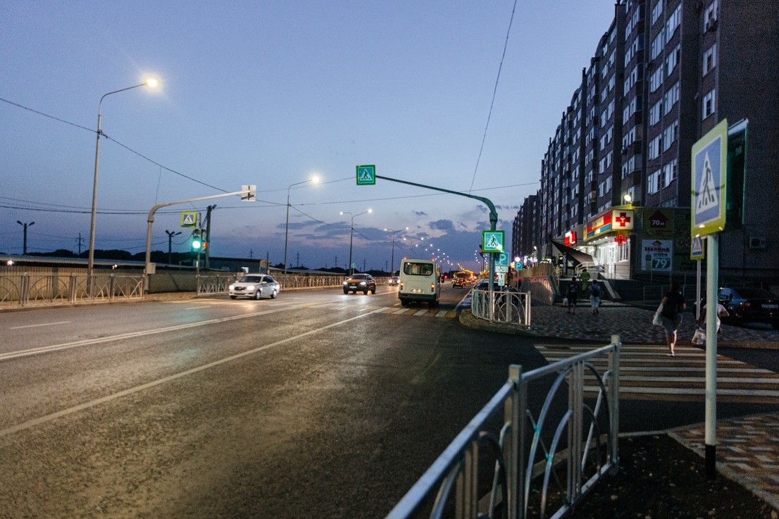 На юге Ставрополя установили новый светофор На юге Ставрополя установили новый светофор