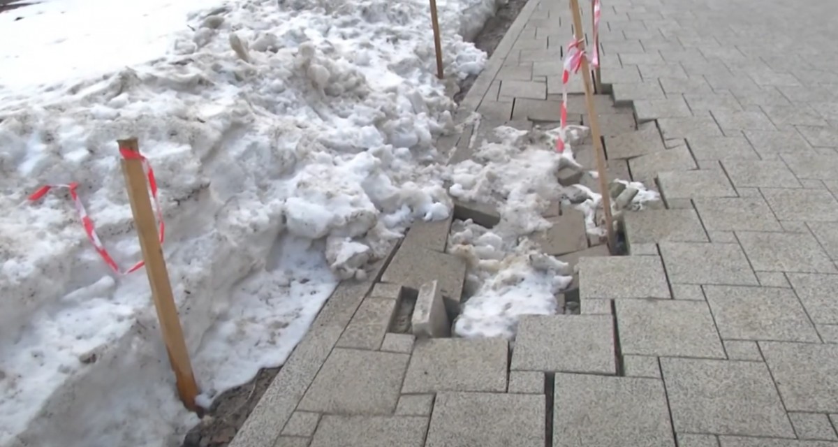 Плитка Ставрополя не пережила зимних холодов