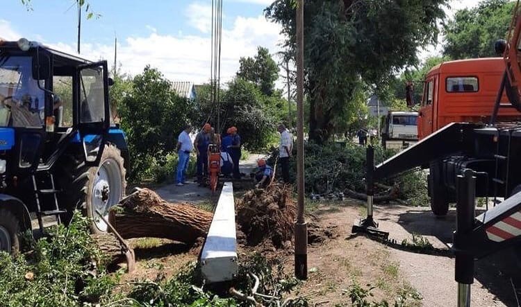 На Ставрополье ликвидируют последствия ливня и шквалистого ветра