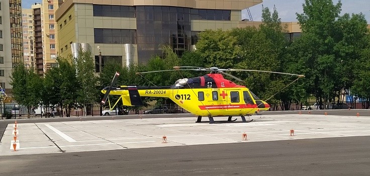 Пострадавшую в ДТП годовалую девочку эвакуировал вертолет санавиации