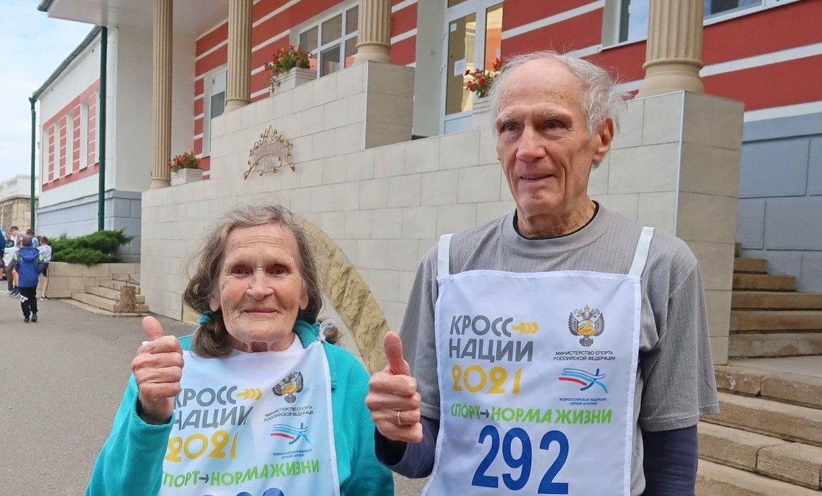 89-летняя пенсионерка поучаствовала в Кроссе-наций 2021 в Железноводске