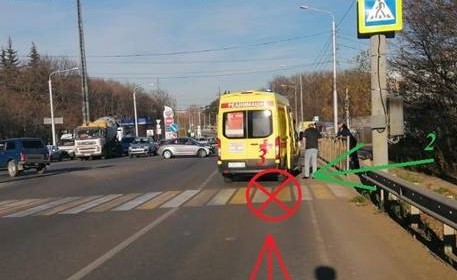 В Ставрополе ребенка сбили на пешеходном переходе