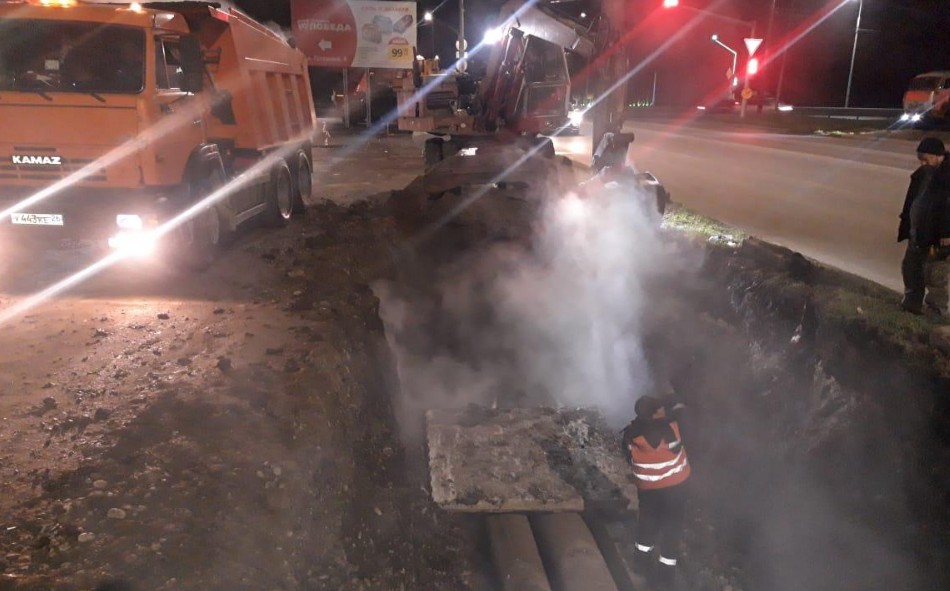 На теплотрассе в Невинномысске обнаружили новый порыв На теплотрассе в Невинномысске обнаружили новый порыв