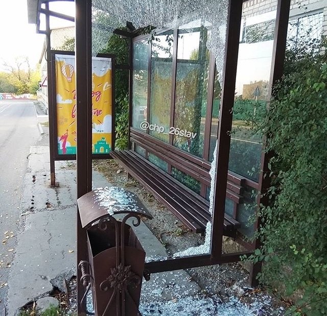 В Ставрополе вандалы разбили три новых остановки
