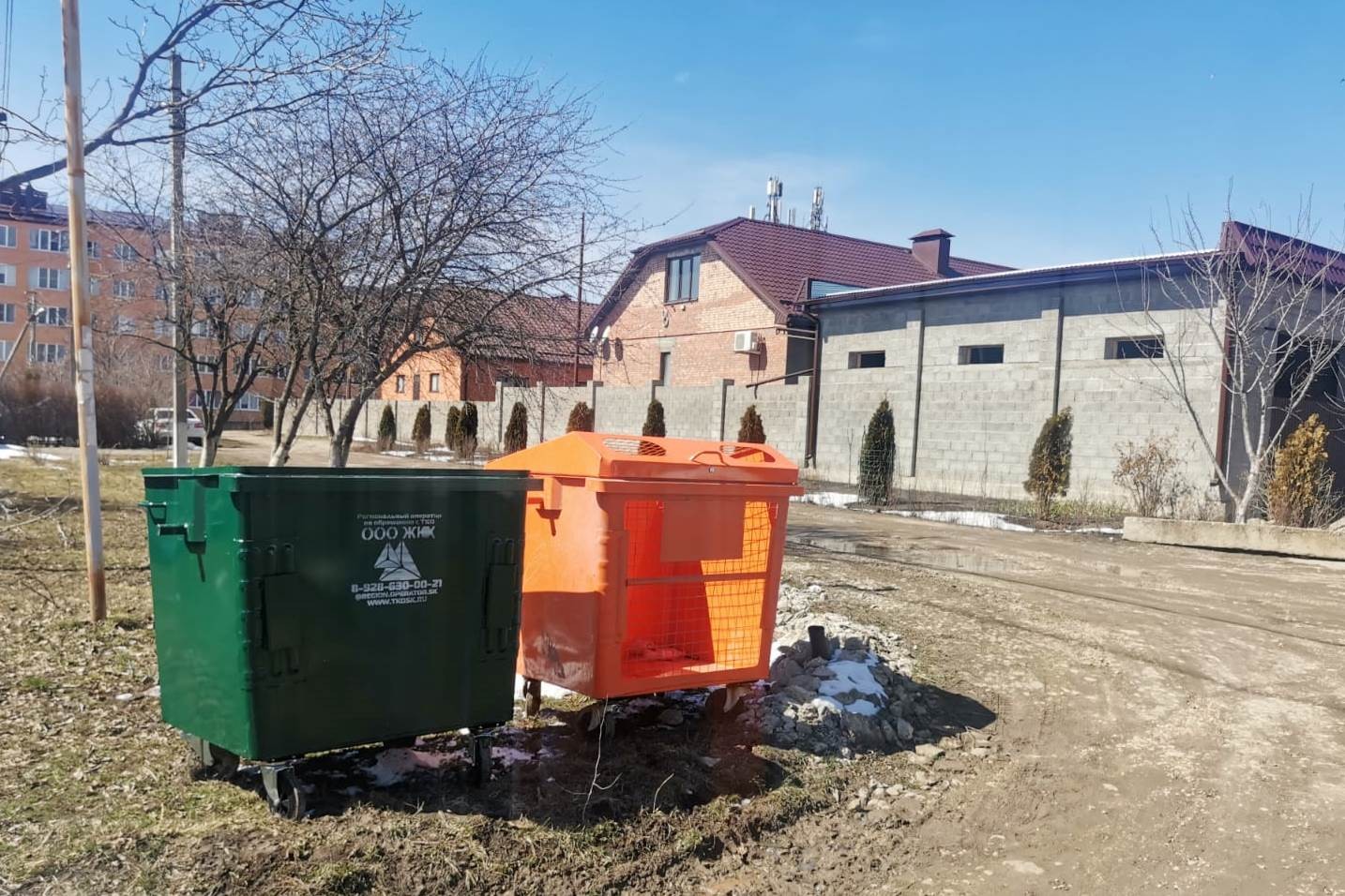 22 новых контейнера для сбора ТКО установили в Ессентуках в микрорайоне Северный