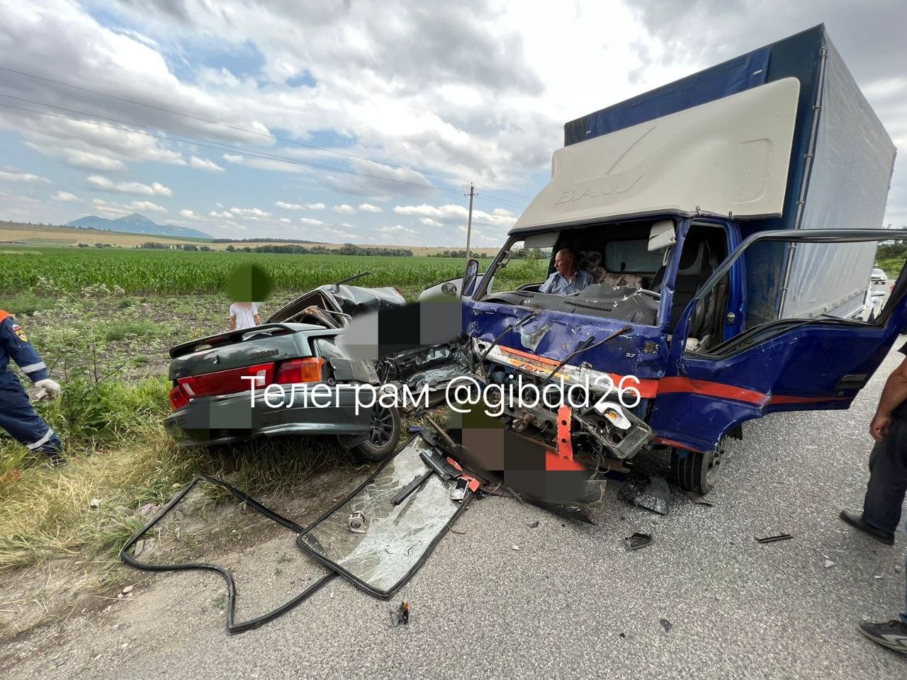 В лобовом ДТП с грузовиком на Ставрополье погибли три человека