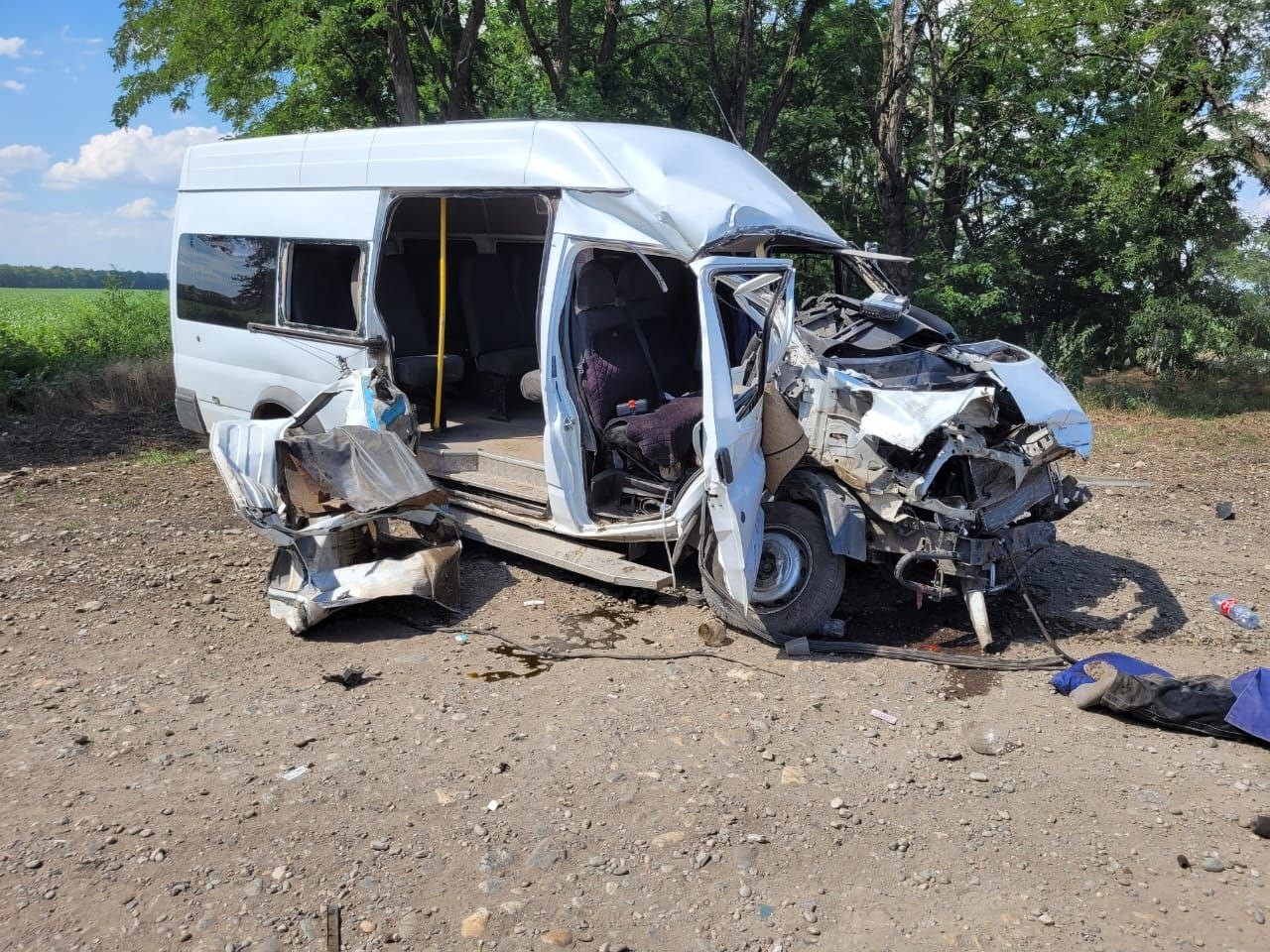 2 пассажира автобуса погибли в ДТП с грузовиком на Ставрополье
