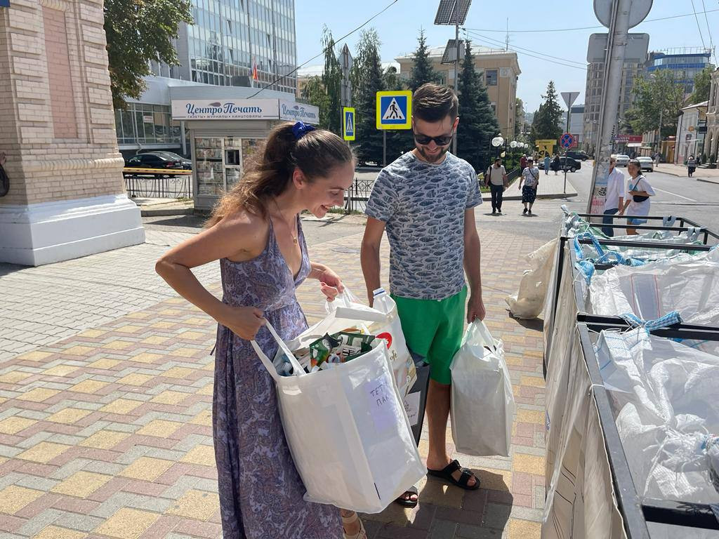 Акция по сбору вторсырья Экоточка прошла в Пятигорске