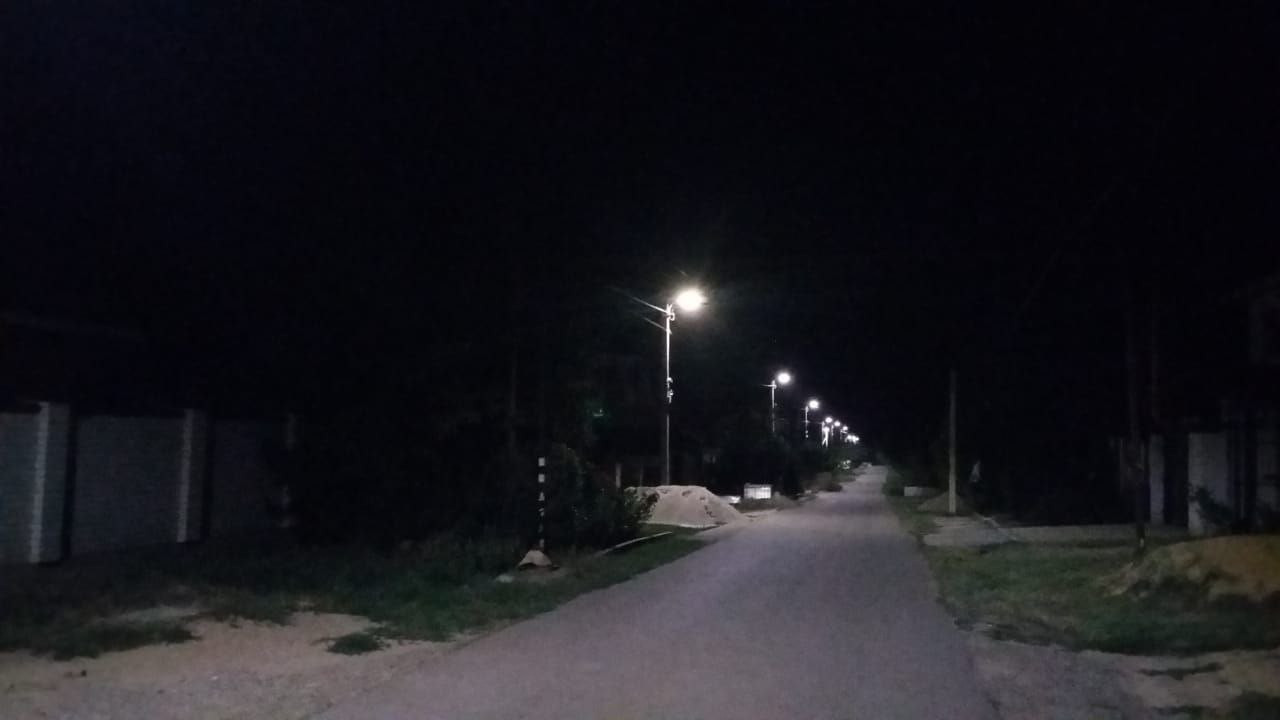 Линию уличного освещения зажгли в Октябрьском районе Ставрополя