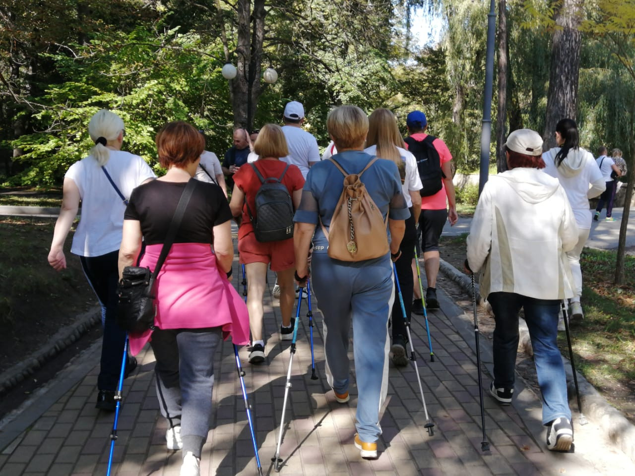 Фестиваль скандинавской ходьбы прошел для пожилых людей в Кисловодске
