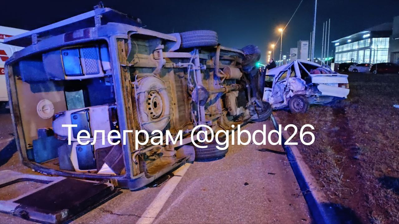 ДТП с участием 4 машин произошло в Ставрополе