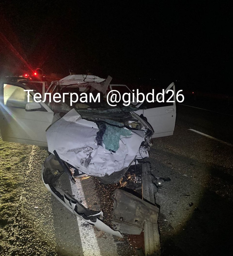 В аварии из-за превышения скорости на Ставрополье погиб пассажир авто