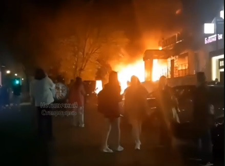 На юге Ставрополя случился пожар в магазине