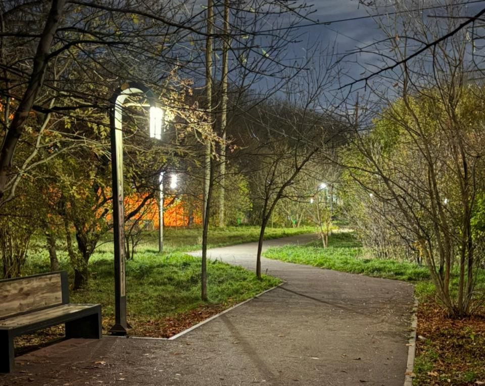 В Ставрополе установили новые фонари возле лицея № 16