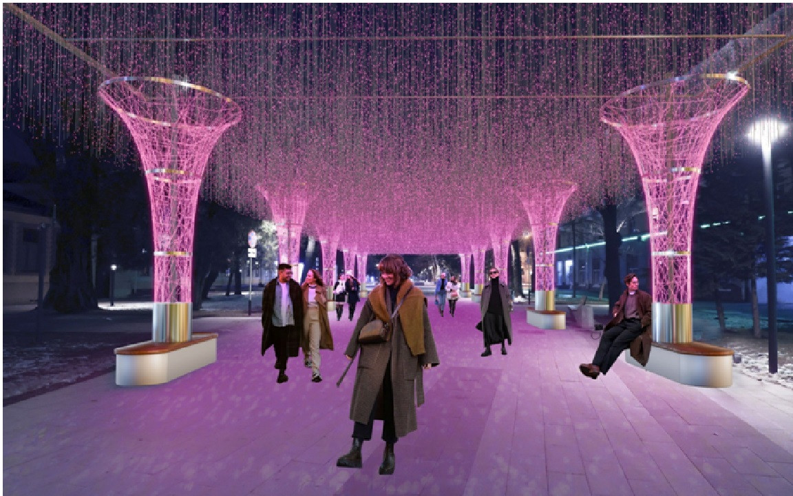 Световой тоннель установят к Новому году в Ставрополе Световой тоннель установят к Новому году в Ставрополе