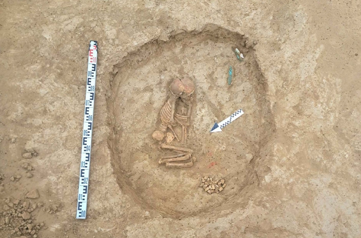 Курган эпохи бронзового века раскопали на Ставрополье Курган эпохи бронзового века раскопали на Ставрополье