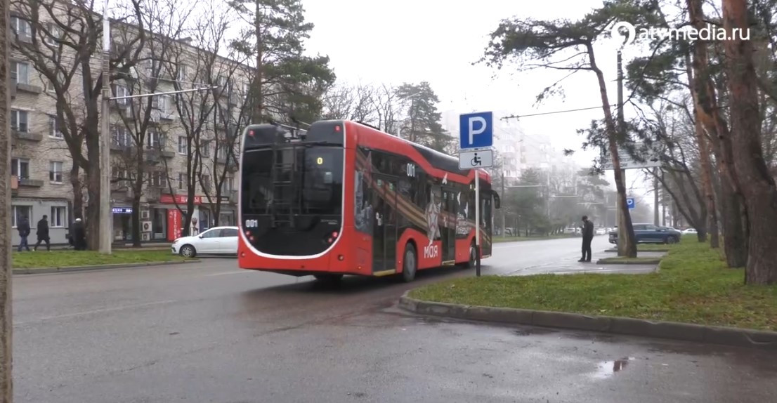 Новый современный троллейбус проходит обкатку в Ставрополе