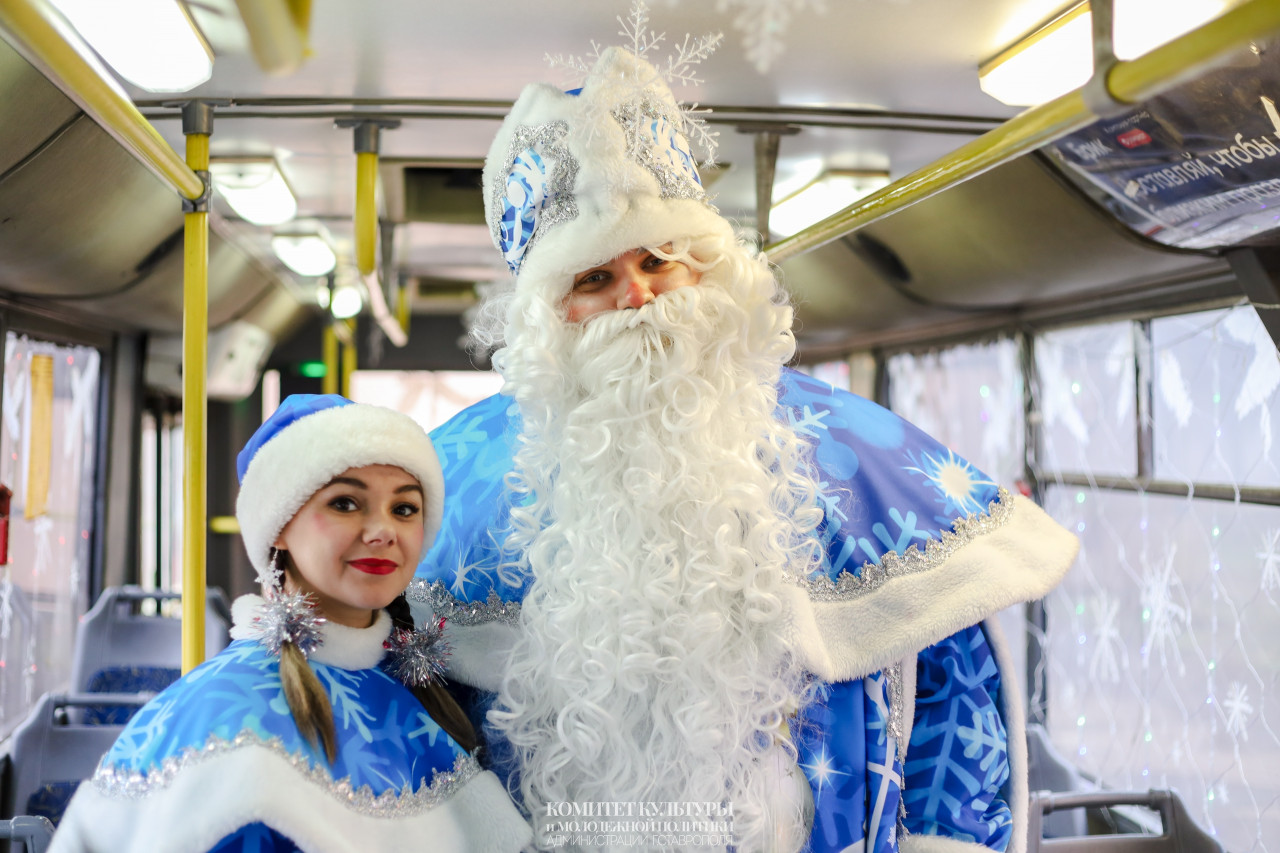 Новогодний троллейбус проедет по Ставрополю 29 декабря