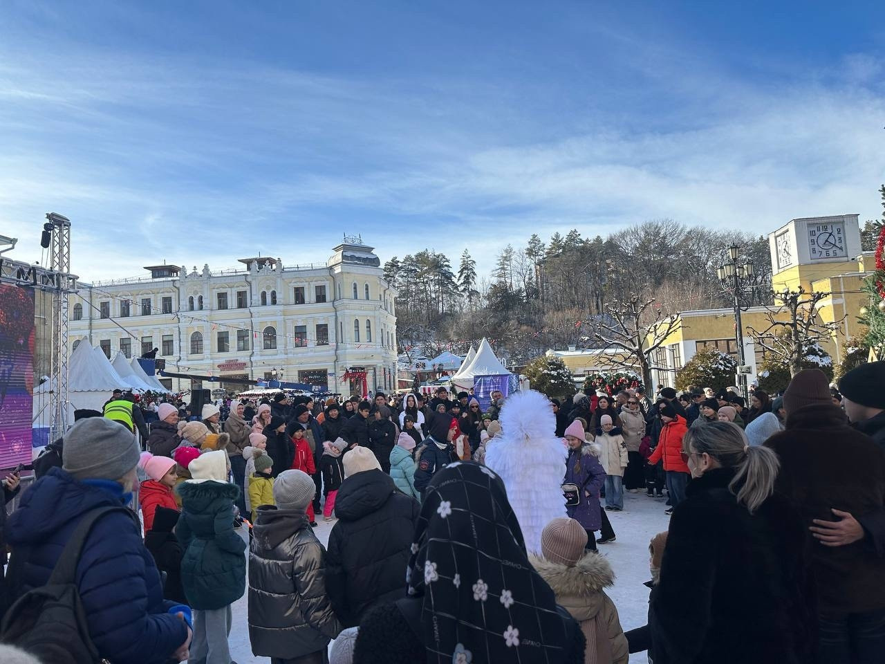 Рекордное число туристов посетило Кисловодск в новогодние праздники