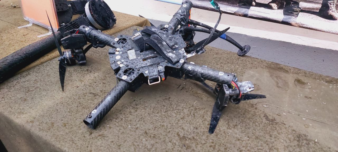 Обломки беспилотника упали на Невинномысск и вызвали пожар