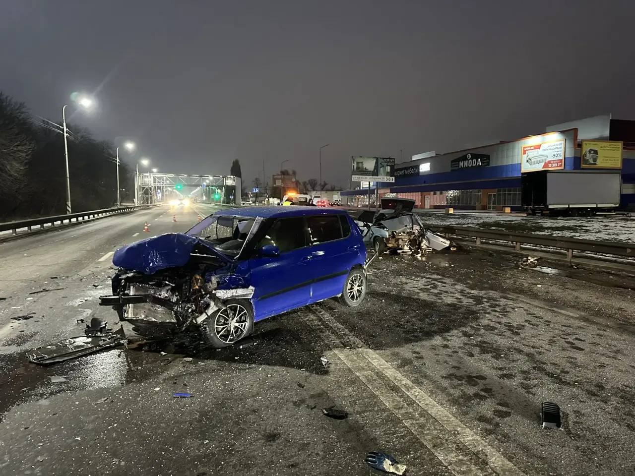 Один человек погиб, трое пострадали в тройной аварии в Невинномысске