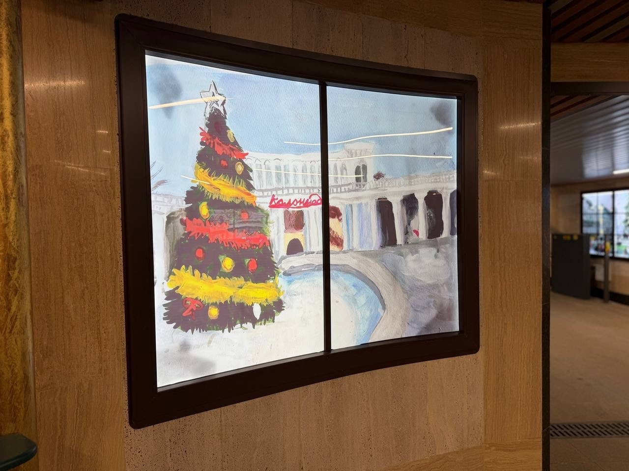 В подземных переходах Кисловодска открылась зимняя арт-галерея юных художников