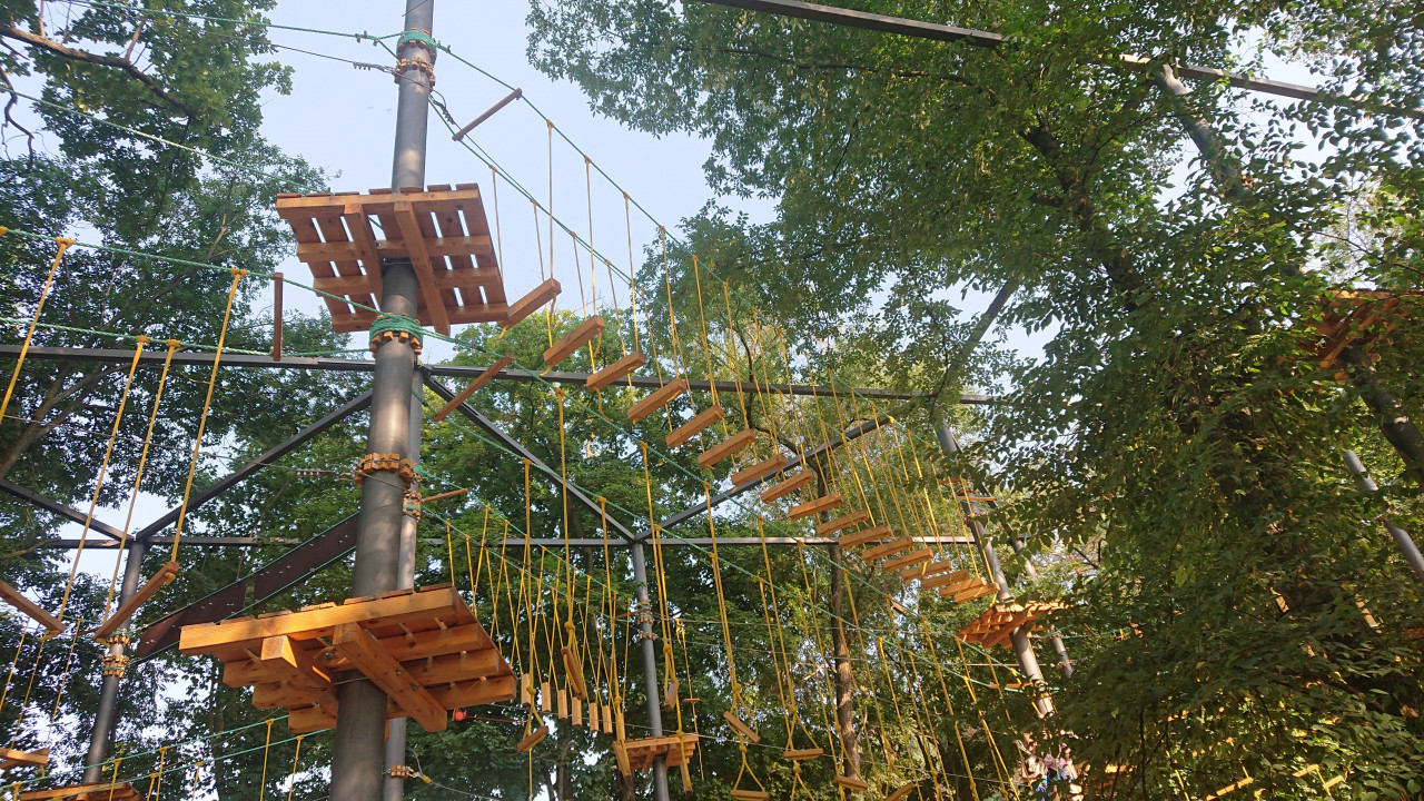 В Кисловодске начался сезон работы веревочного городка В Кисловодске начался сезон работы веревочного городка