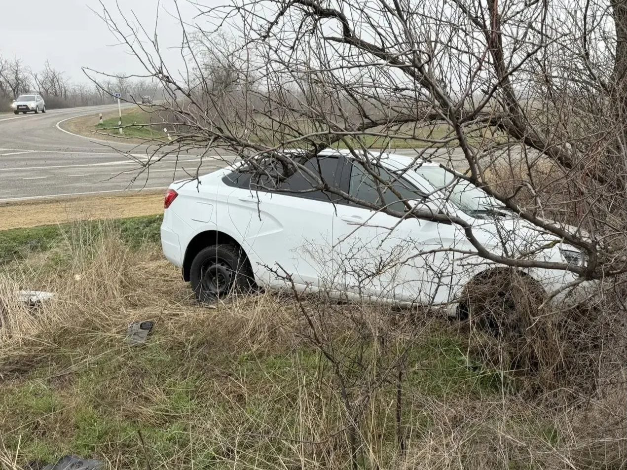Начинающая водитель попала в аварию в Кочубеевском округе