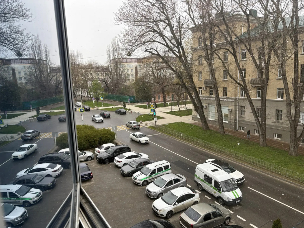 В Ставрополе 24 апреля выпал снег