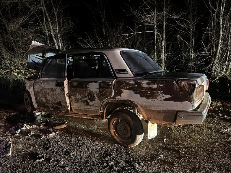 Подростки за рулем машины врезались в дерево и перевернулись вблизи Саратова