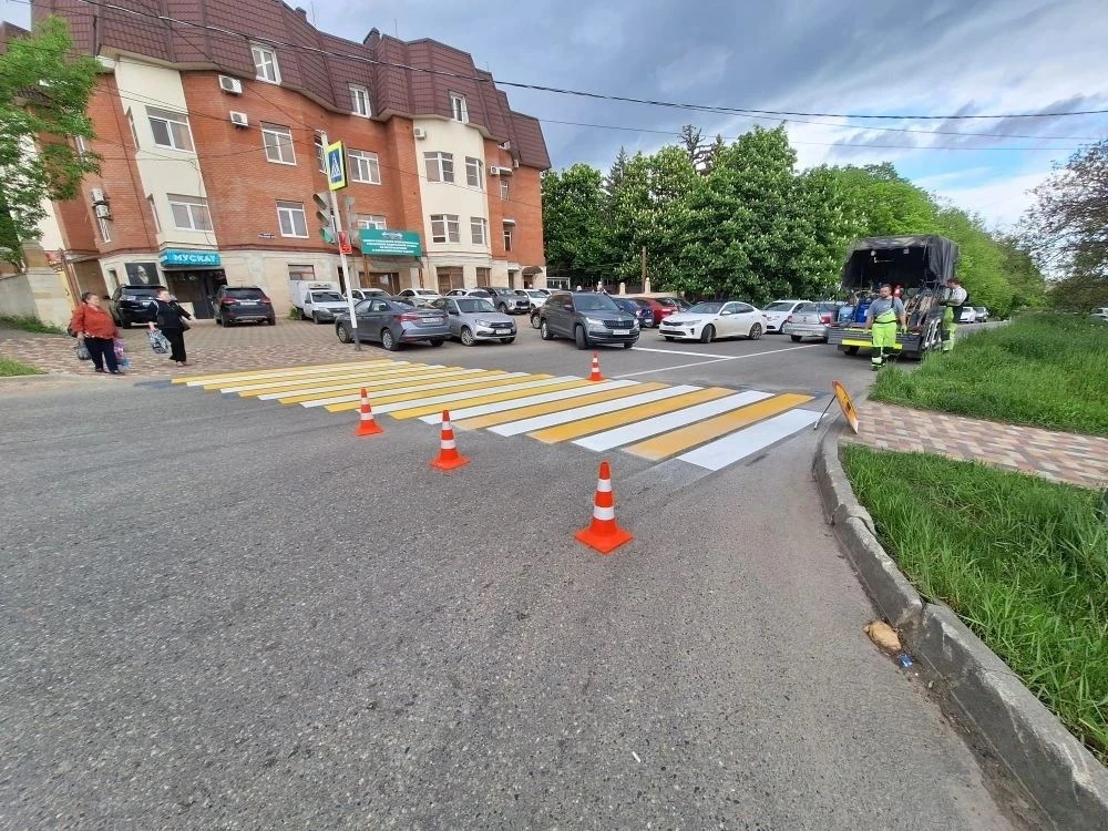 В Ставрополе обновили почти 70 тысяч кв. метров дорожной разметки