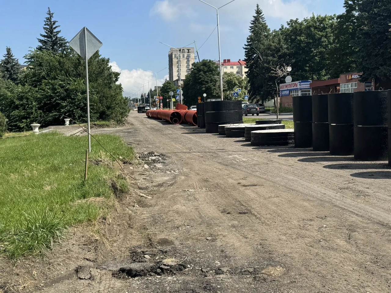 В Лермонтове начали реконструкцию главного проспекта