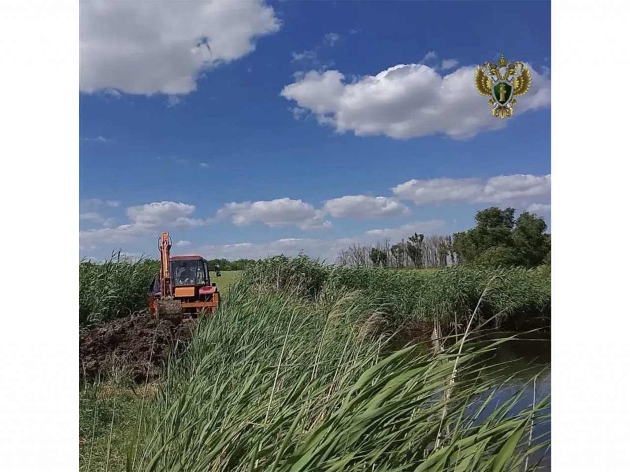 120-метровую незаконную дамбу снесли в Красногвардейском округе