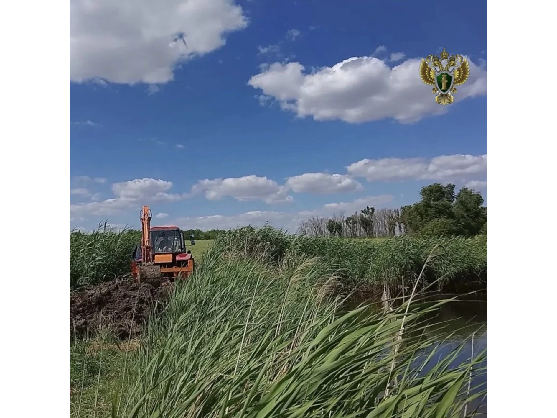 120-метровую незаконную дамбу снесли в Красногвардейском округе