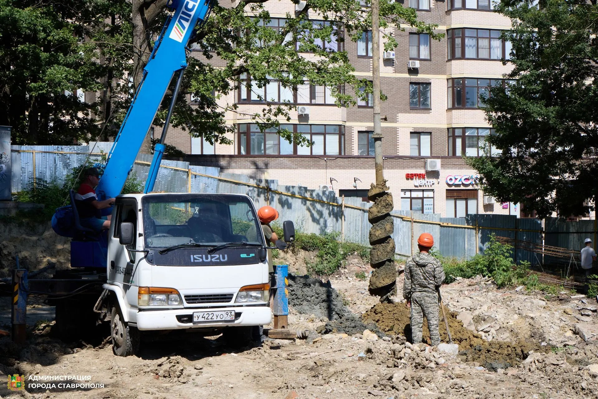 В Ставрополе приступили к строительству новой бани в переулке Крупской